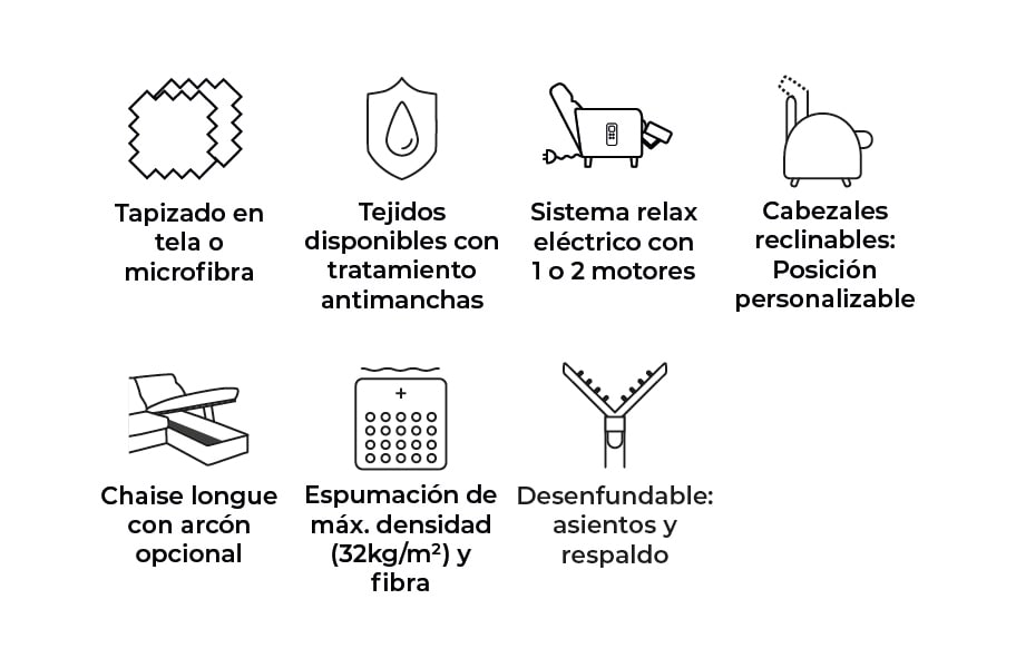Sofá relax de tela Gara de HOME - principal