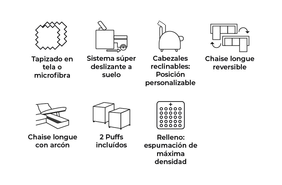 Sofá de tela Marla de HOME - principal