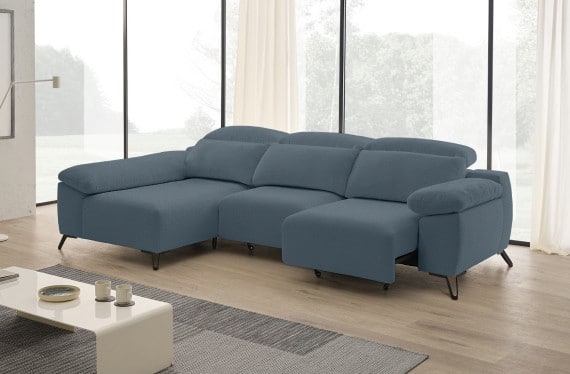 Sofá chaise longue de tela Boost de StyleKomfort - principal
