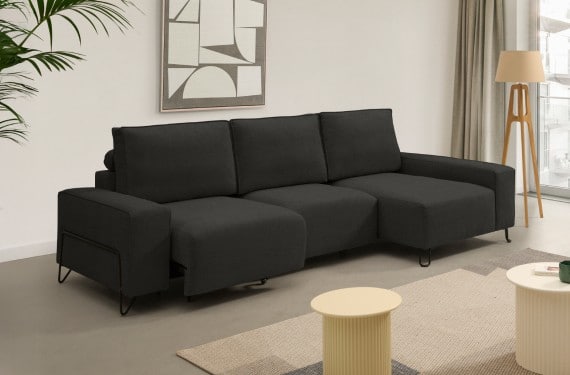 Sofá chaise longue de tela Epic de StyleKomfort - principal