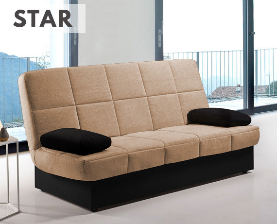 sofa cama de tela star de home