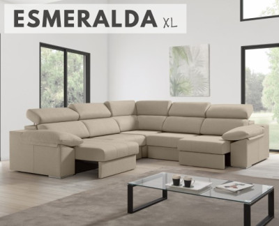 Sofá rinconera Esmeralda XL