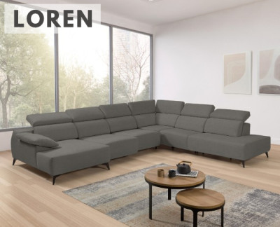 Sofá chaise longue terminal Loren de StyleKomfort