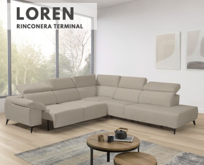 Sofá rinconera terminal Loren de StyleKomfort