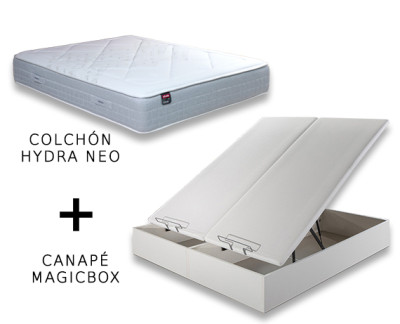 Pack colchón de espumación Hydra con canapé MagicBox